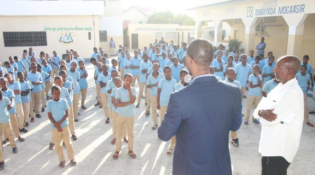 FPENS Executive Director Mr.Abdirizak, Speaking to Students at Moasir School